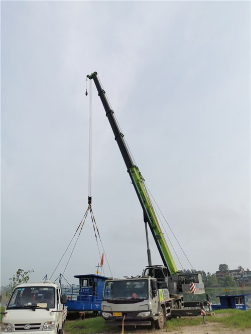 右玉县桥梁建设吊装案例